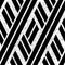 3043 Vector seamless texture with black and white bands, modern stylish image.