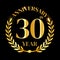 30th golden anniversary logo