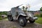 30th Infantry Division US Memorial half track M3A1 on display in Stavelot, Belgium