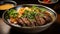 32k Uhd Asian-inspired Steak Noodle Bowls: A Delicious Fusion