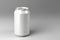 330ml Soda Can White Blank 3D Rendering Mockup