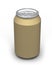 330ml Soda Drinks golden Can (3D rendered)