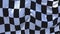 340. Racing Chequered Flag Waving in Wind Continuous Seamless Loop Background.