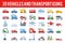 35 Vehicle and transport flat icons sign and symbols