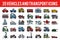 35 Vehicle and transport outline color icons