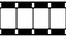 35mm Film Strip Black and White Video Footage