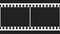 35mm Film Strip Black and White Video Footage