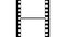 35mm Film Strip Black and White Video Footage