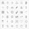 36 Editable Vector Line Icons and Modern Symbols of check, hotel, time, alarm, group