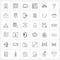 36 Universal Icons Pixel Perfect Symbols of medical, info graphic, laptop, dashboard, admin panel