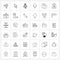 36 Universal Icons Pixel Perfect Symbols of recording, media, arrow, mic, Christmas