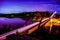 360 Bridge at night Pennybacker Bridge Austin Skyline