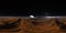 360 degree alien solar system, planet with two exomoons. Equirectangular projection, environment map. HDRI spherical panorama