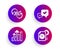 360 degree, Analysis graph and Approve icons set. Project deadline sign. Vector