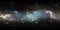 360 degree space galaxy panorama, equirectangular projection, environment map. HDRI spherical panorama.