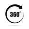 360 degree vector icon