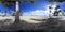 360 degree video of Fort Lauderdale sandy shore on a sunny day. Florida