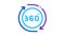 360 degree view Icon Animation