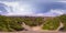 360 degrees aerial panorama of the Dzhendem tepe also known as Y