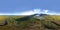 360 degrees Icelandic aerial landscape. Equirectangular projection environment map.