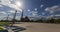 360 degrees time lapse of the Putra square in Putrajaya, Malaysia