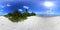 360 degrees view of Bois Jolan white sand on a sunny day