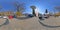 360 panorama of a classic car show on Bulevardul Cetatii, Targu Mures, Romania