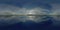 360 panorama mirror background sky, cloudy horixo nature, spherical cloudscape aerial lake or sea