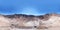 360 panorama of Stefanos volcano crater on Nisyros island, Greece, Dodecanese