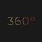 360 / three hundred and sixty degree view icon