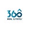 360 vector logo. Real estates emblem.