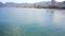 360 view of Brazilians jumping into beaches of Ipanema Copacabana Rio de Janeiro Brazil