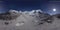 360 vr of the Everest Base camp at Khumbu glacier. Khumbu valley, Sagarmatha national park, Nepal of the Himalayas. EBC