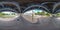 360 vr photo under a bridge parking lot spherical equirectangular for virtual tour