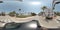 360 vr spherical equirectangular footage Ocean Drive Miami Beach under government quarantine lock down Coronavirus Covid 19