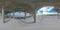 360 vr spherical photo of a bus stop station