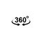 360degree icon vector design symbol