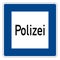 363 Police road sign in Germany