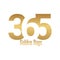 365 golden days lettertype icon logo design