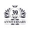 39th Anniversary celebration, luxurious 39 years Anniversary logo design.