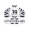 39th Anniversary celebration, luxurious 39 years Anniversary logo design