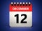 3d 12 december calendar