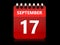 3d 17 september calendar