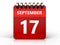 3d 17 september calendar