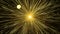 3D 4K Abstract Explosion gold lights sparkles Lines Speed of light. Glowing light explodes. Festive golden motion Loop