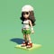 3d 8 Bit Pixel Cartoon Of Olivia In Lois Van Baarle Style