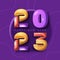 3D Abstract 2023 Number Against Purple Background For Happy New Year