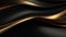 3D Abstract Dark Golden and Black Background - A Mesmerizing Fusion of Depth and Opulence