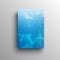 3D Abstract low poly blue bright technology vector