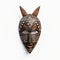 3d African Fang Mask - Isolated White Background